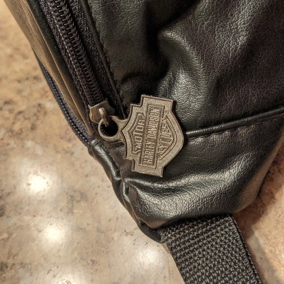 Harley Davidson authentic vintage Leather hip bag/fanny pack - Picture 3 of 11